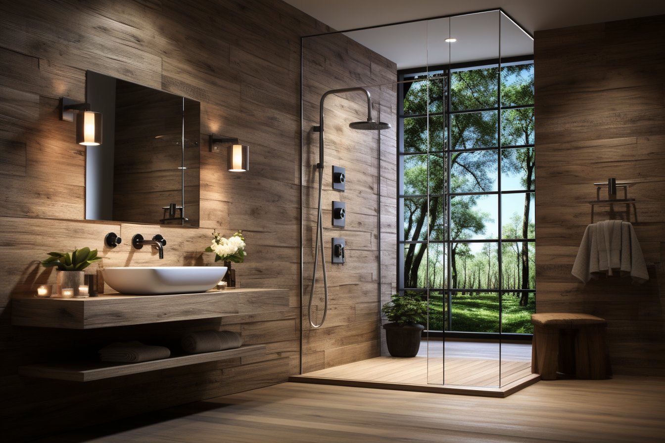 Douche italienne carrelage bois l'alliance parfaite pour votre salle de bain Rénovation