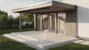 préparer terrain véranda